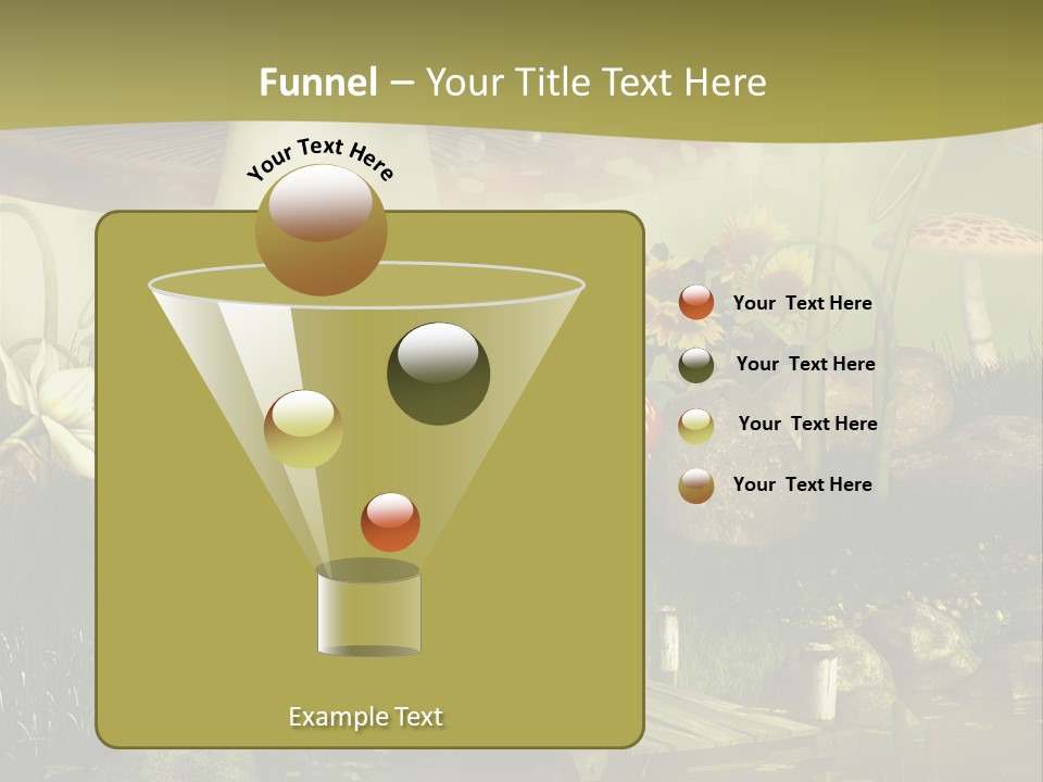 Muchomor Fantasy Czerwony PowerPoint Template