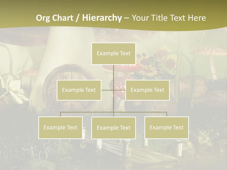 Muchomor Fantasy Czerwony PowerPoint Template