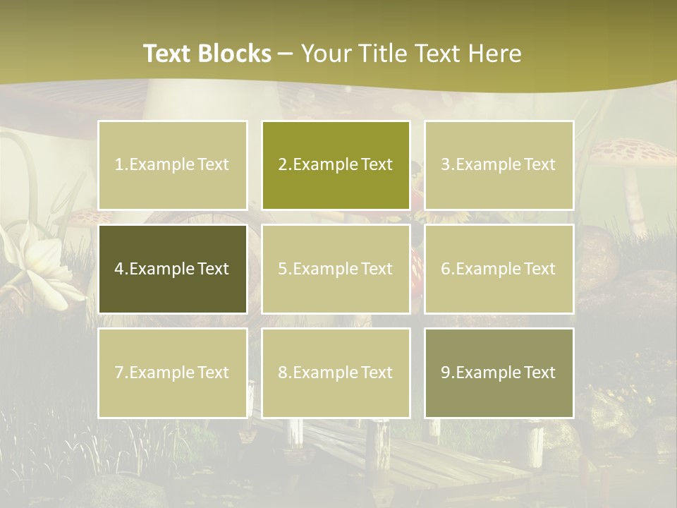 Muchomor Fantasy Czerwony PowerPoint Template