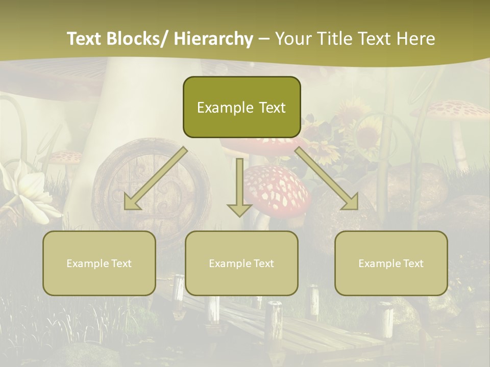 Muchomor Fantasy Czerwony PowerPoint Template