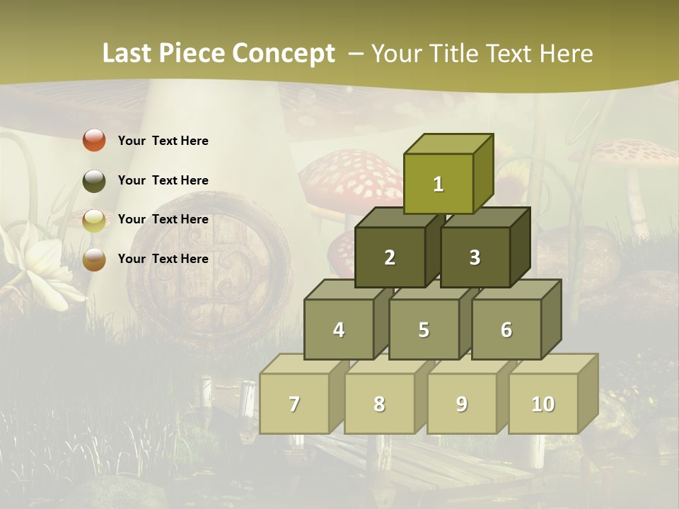 Muchomor Fantasy Czerwony PowerPoint Template