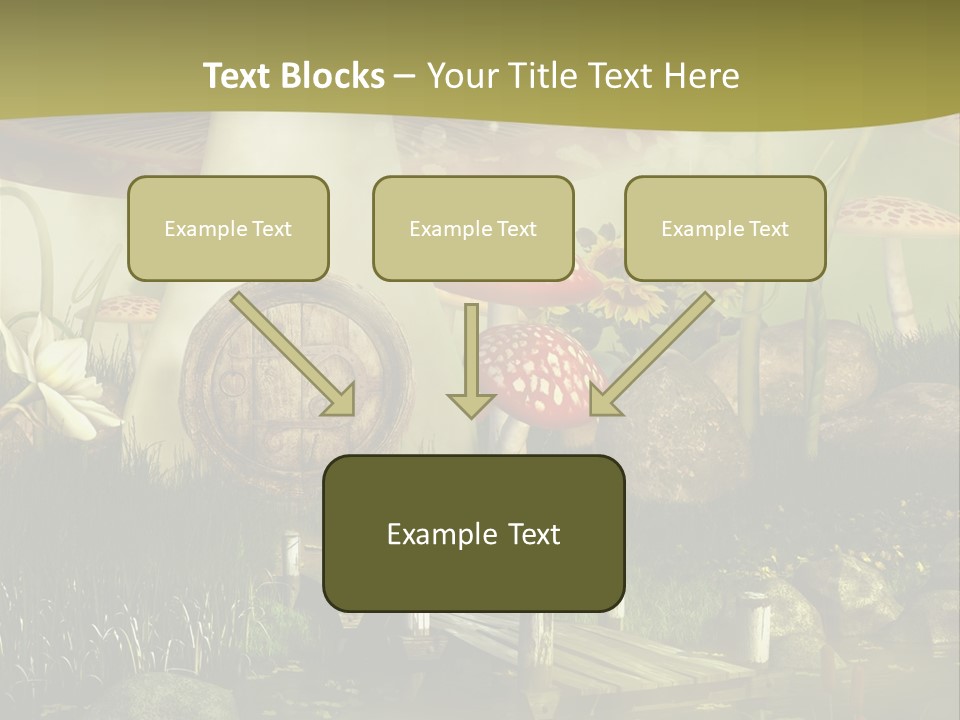 Muchomor Fantasy Czerwony PowerPoint Template