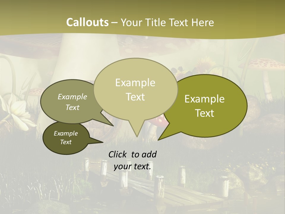 Muchomor Fantasy Czerwony PowerPoint Template