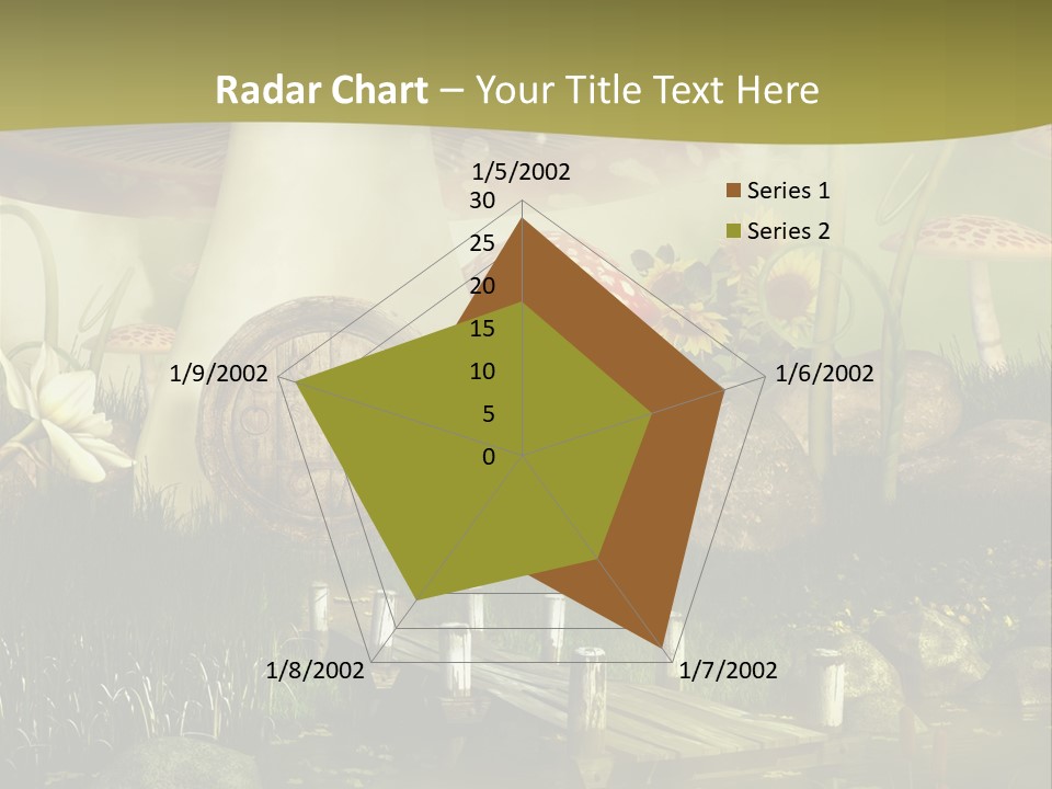 Muchomor Fantasy Czerwony PowerPoint Template