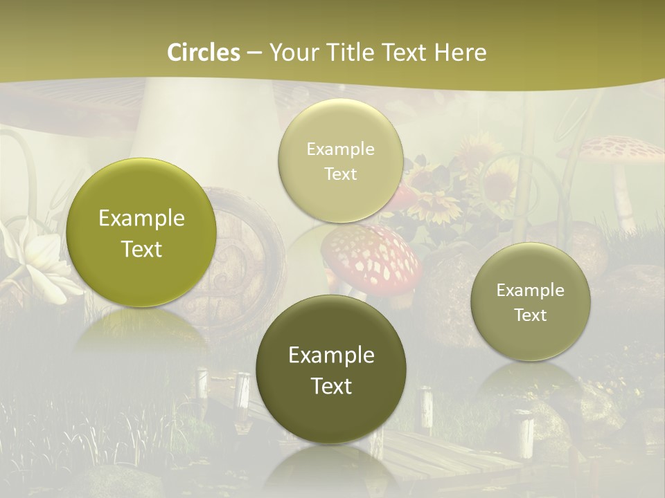 Muchomor Fantasy Czerwony PowerPoint Template