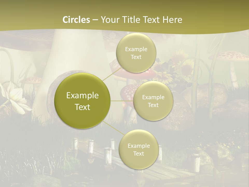 Muchomor Fantasy Czerwony PowerPoint Template