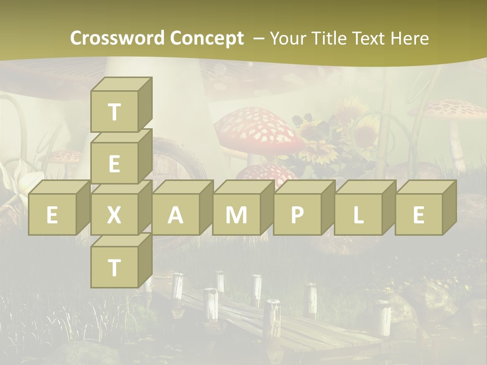 Muchomor Fantasy Czerwony PowerPoint Template