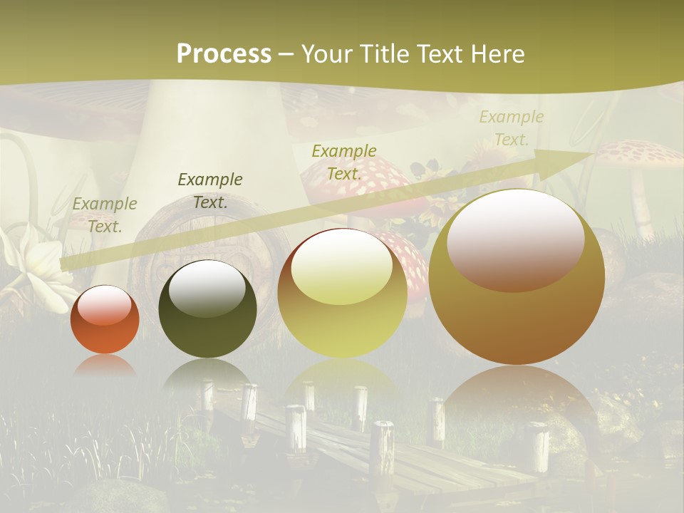 Muchomor Fantasy Czerwony PowerPoint Template