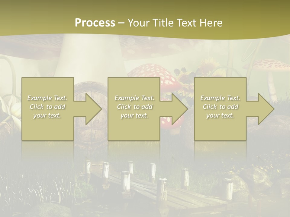 Muchomor Fantasy Czerwony PowerPoint Template
