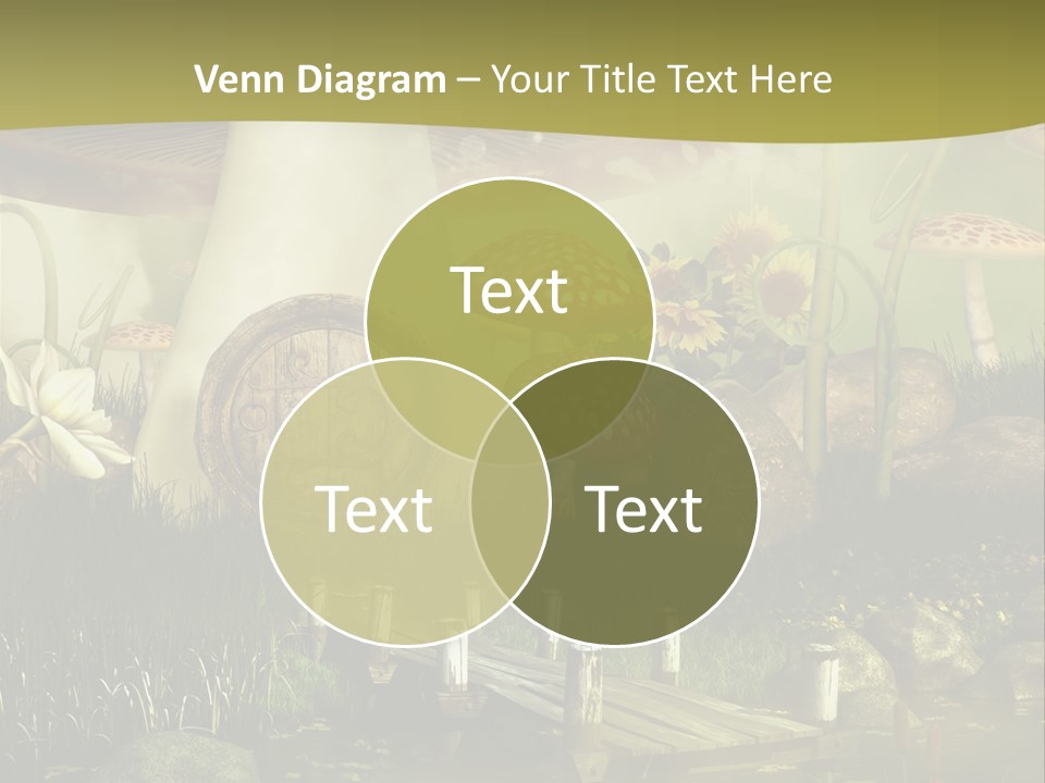 Muchomor Fantasy Czerwony PowerPoint Template