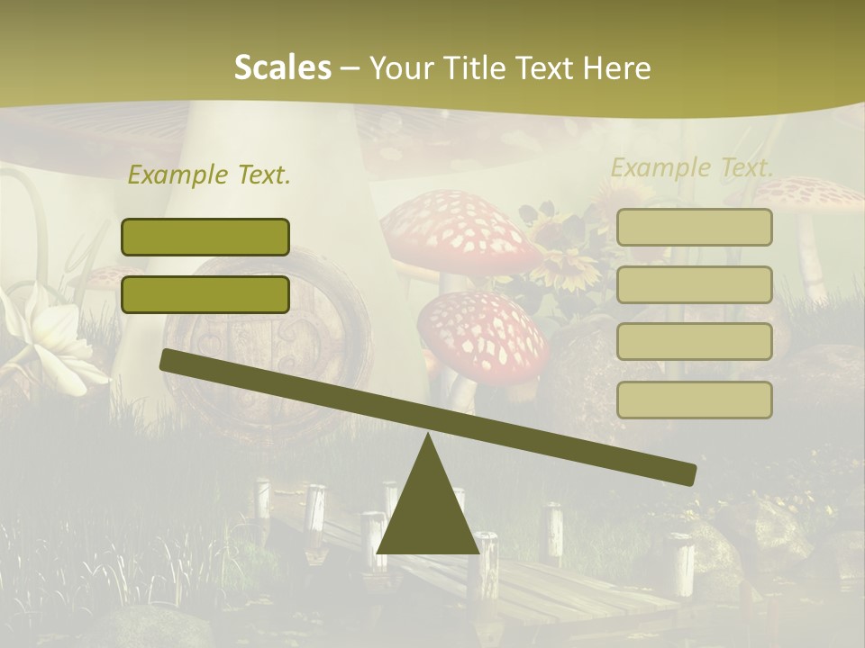 Muchomor Fantasy Czerwony PowerPoint Template