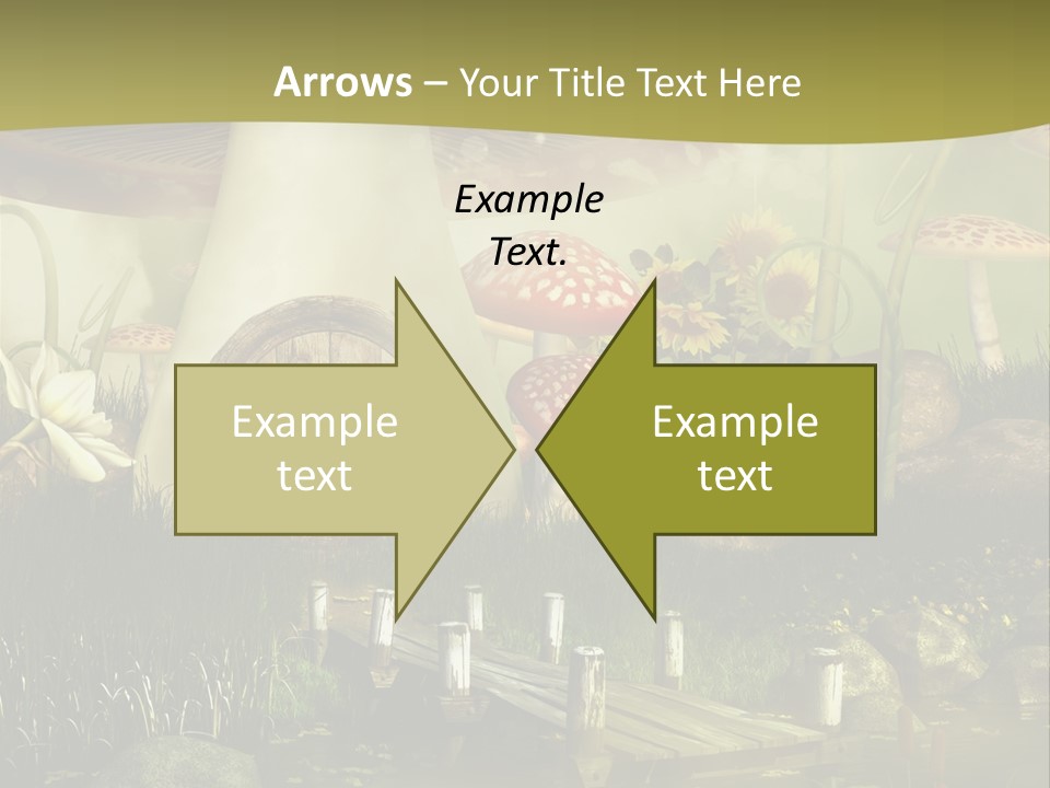 Muchomor Fantasy Czerwony PowerPoint Template