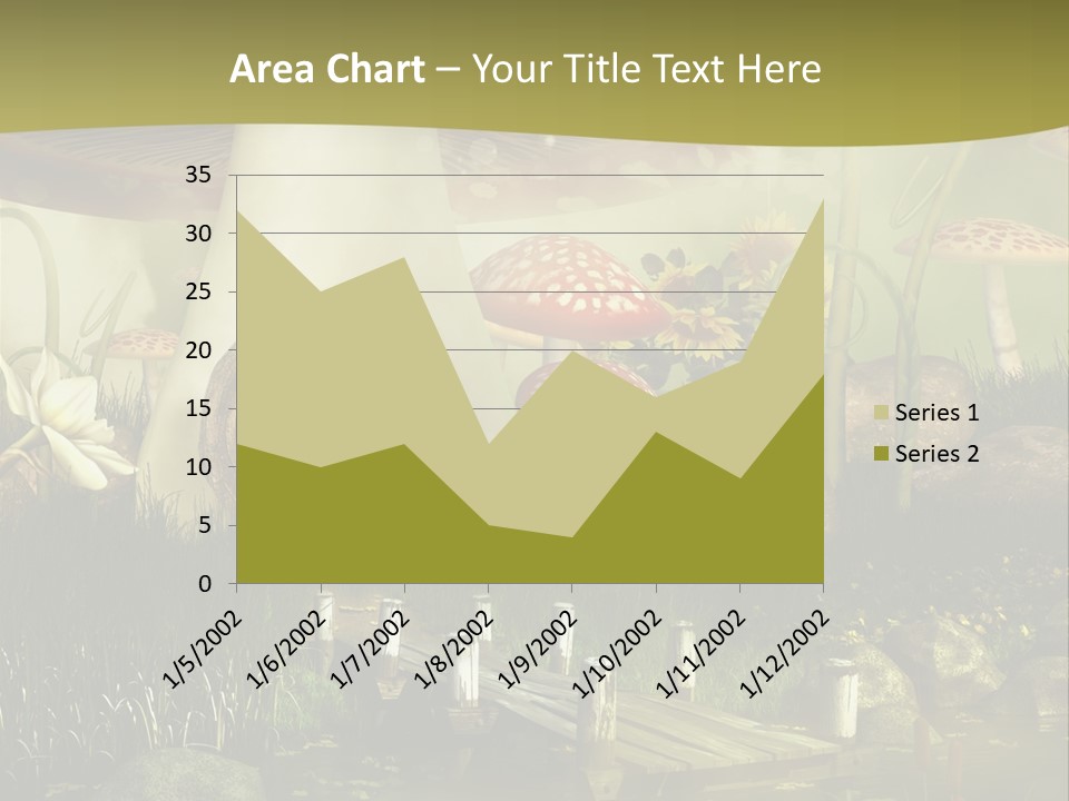 Muchomor Fantasy Czerwony PowerPoint Template