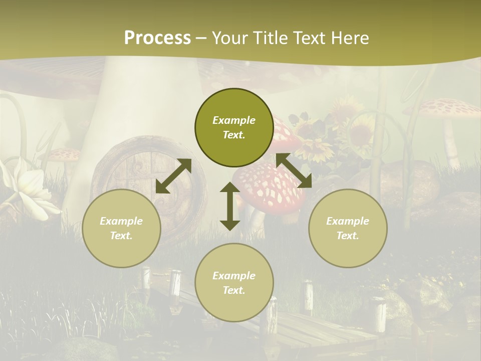 Muchomor Fantasy Czerwony PowerPoint Template