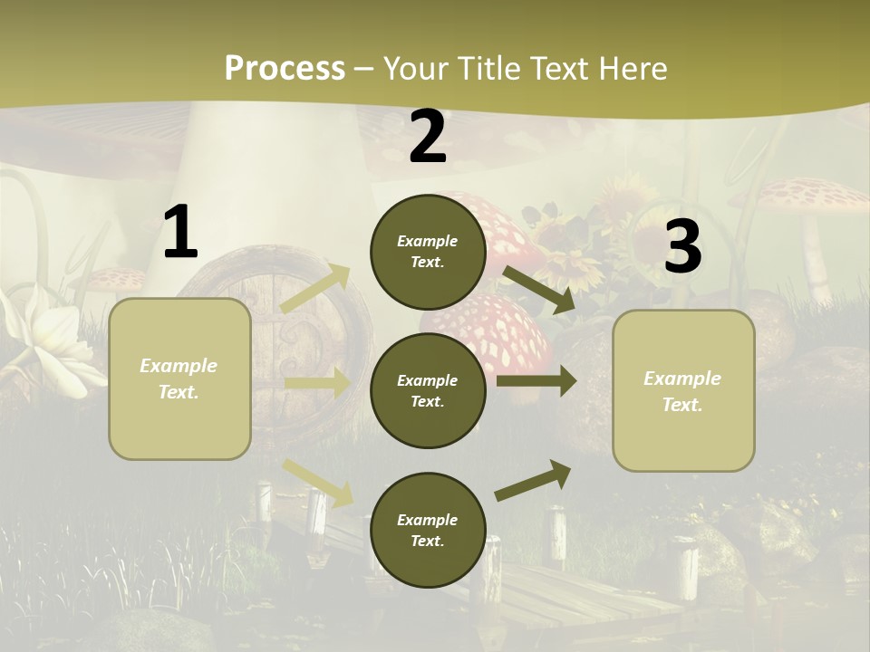 Muchomor Fantasy Czerwony PowerPoint Template