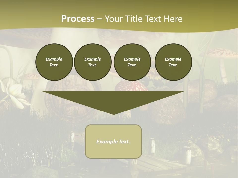 Muchomor Fantasy Czerwony PowerPoint Template