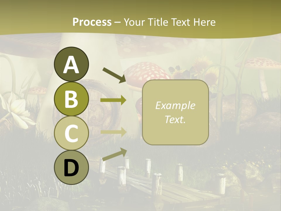 Muchomor Fantasy Czerwony PowerPoint Template