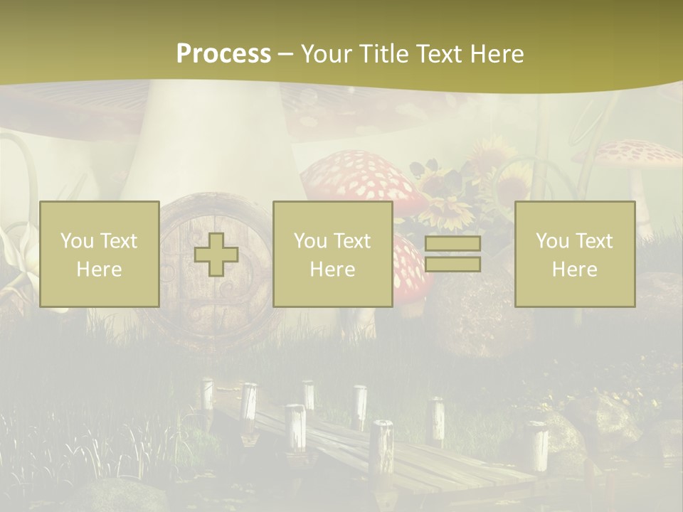 Muchomor Fantasy Czerwony PowerPoint Template