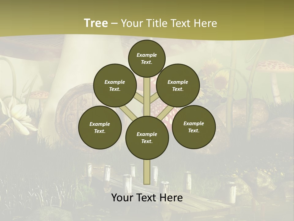 Muchomor Fantasy Czerwony PowerPoint Template