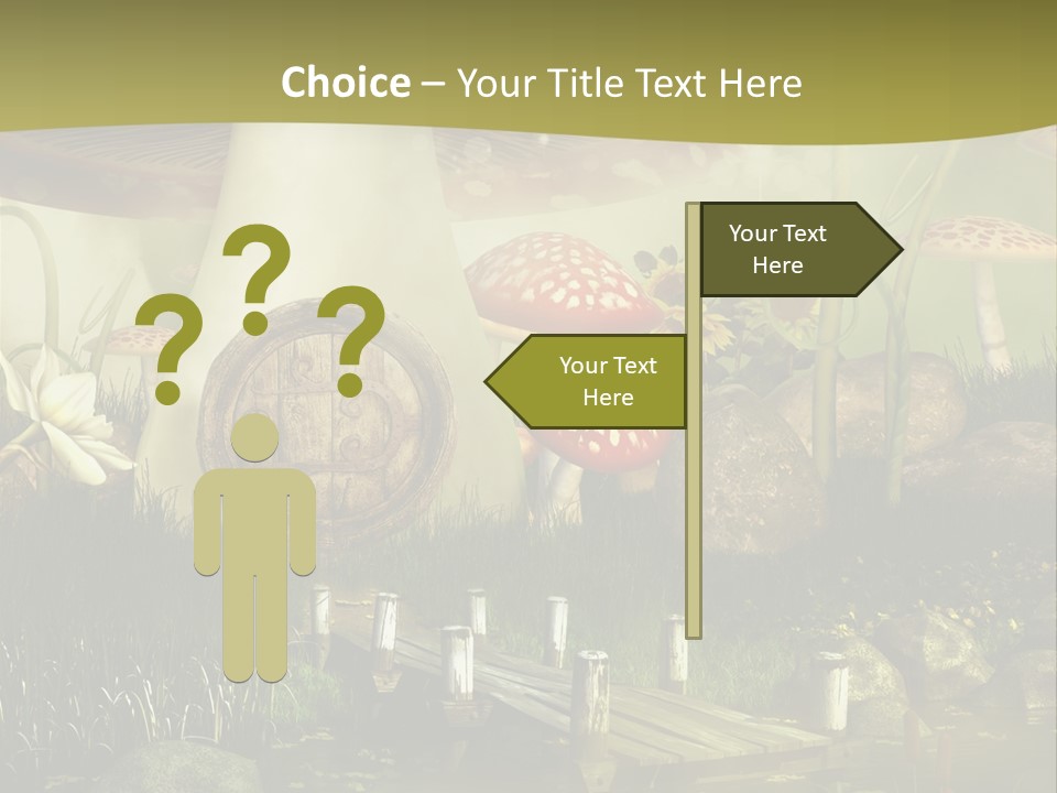 Muchomor Fantasy Czerwony PowerPoint Template