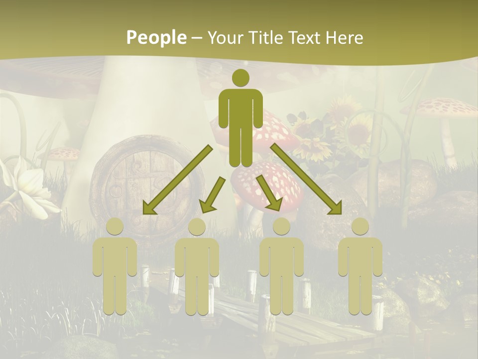 Muchomor Fantasy Czerwony PowerPoint Template