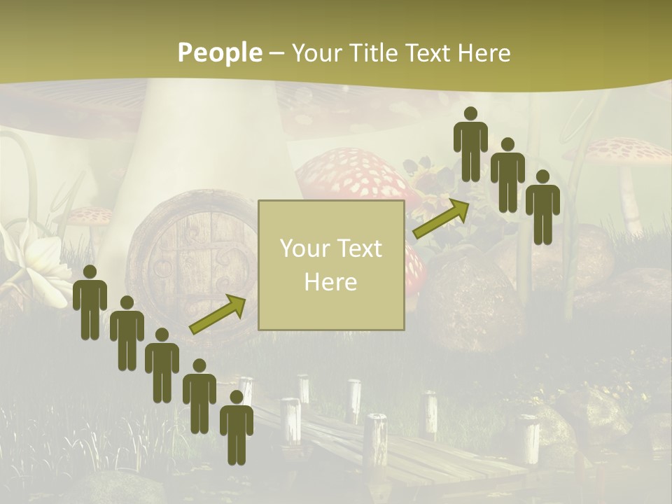 Muchomor Fantasy Czerwony PowerPoint Template