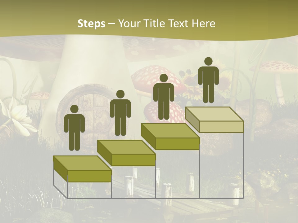 Muchomor Fantasy Czerwony PowerPoint Template