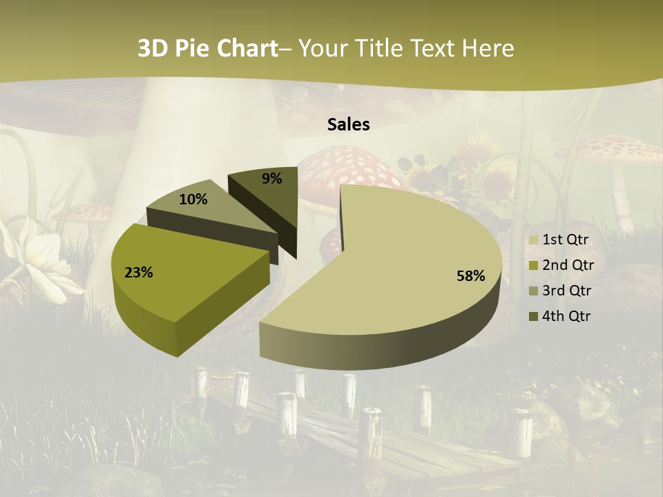 Muchomor Fantasy Czerwony PowerPoint Template