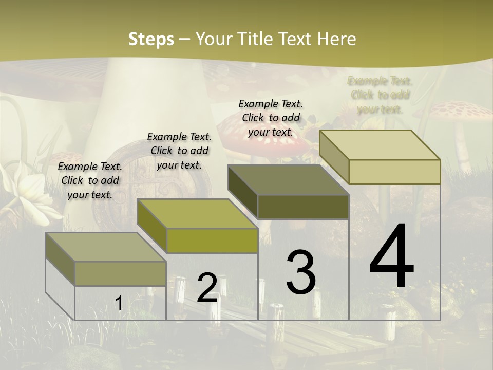 Muchomor Fantasy Czerwony PowerPoint Template