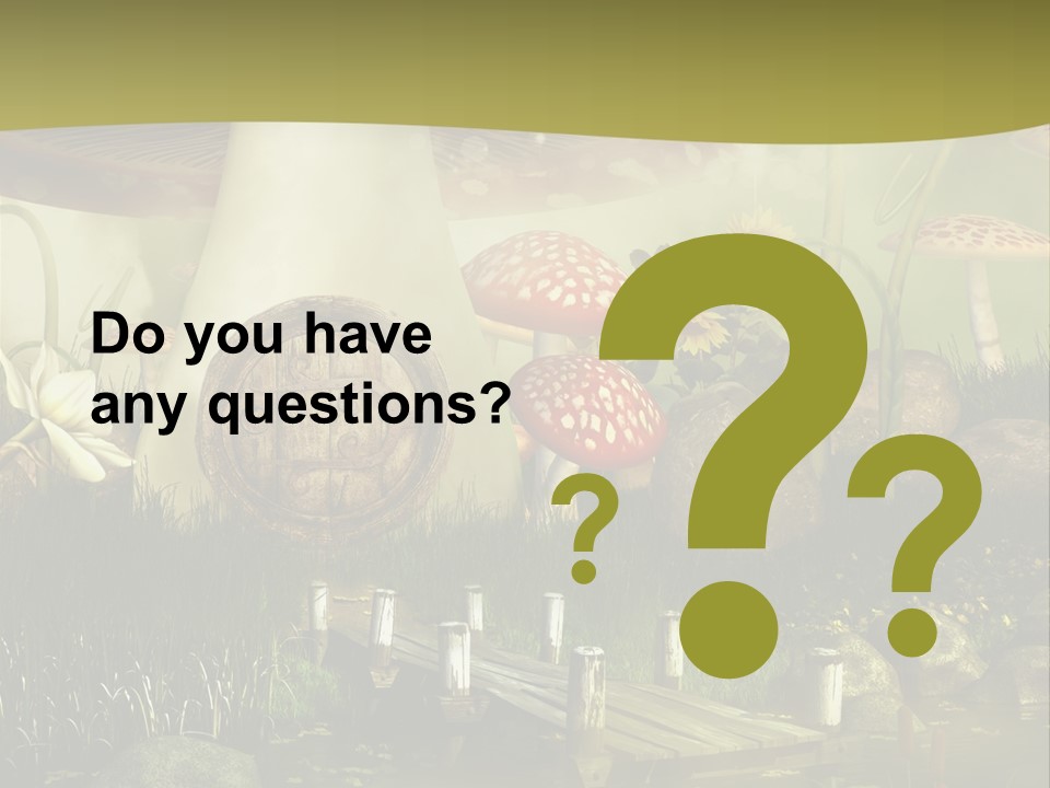 Muchomor Fantasy Czerwony PowerPoint Template