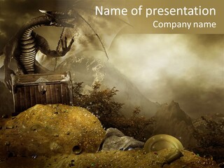 Fantasy Ska Kufer PowerPoint Template