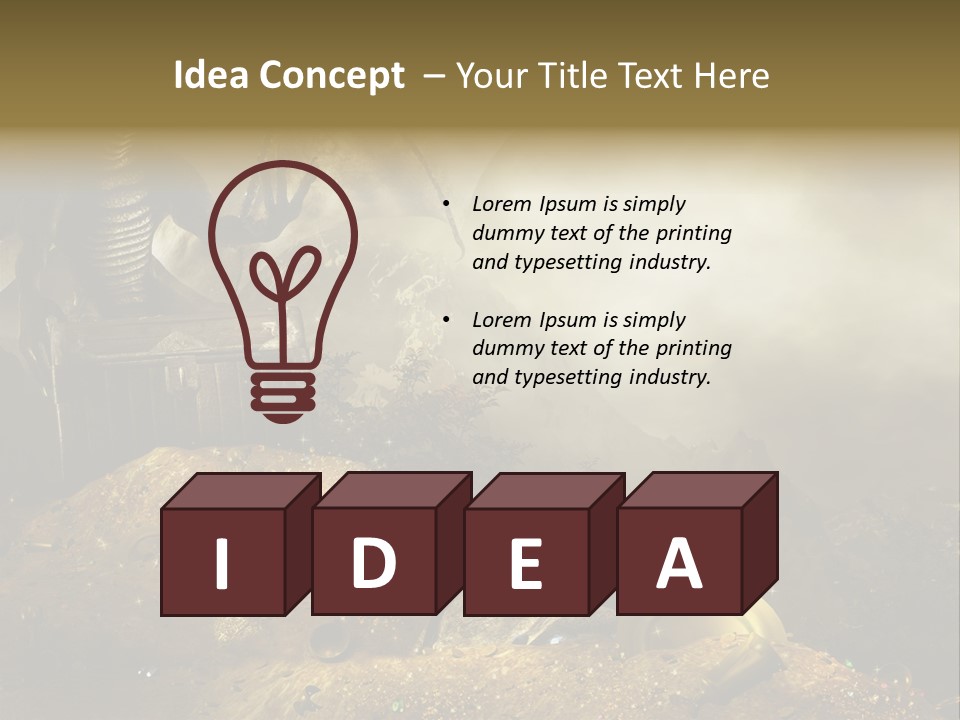 Fantasy Ska Kufer PowerPoint Template