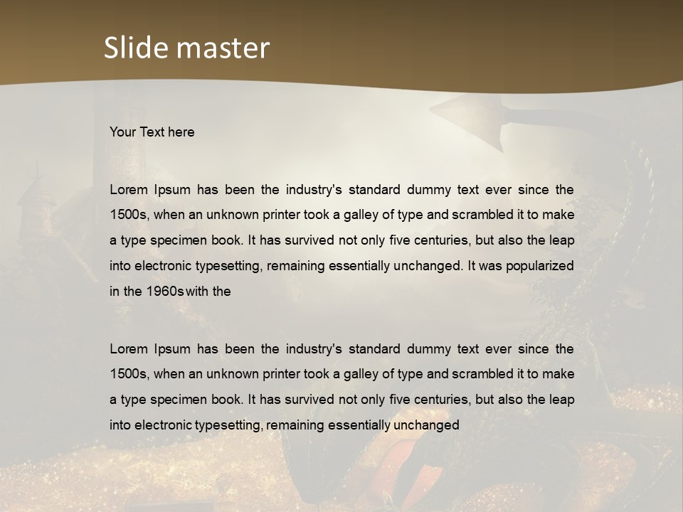 Ska Skarb Kufer PowerPoint Template