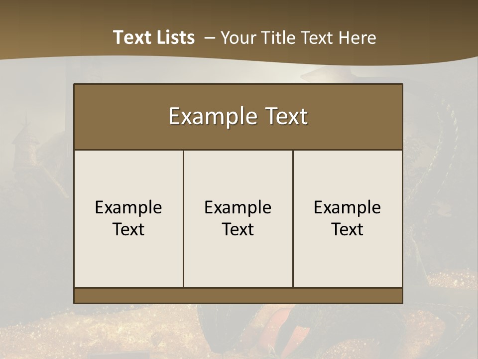 Ska Skarb Kufer PowerPoint Template