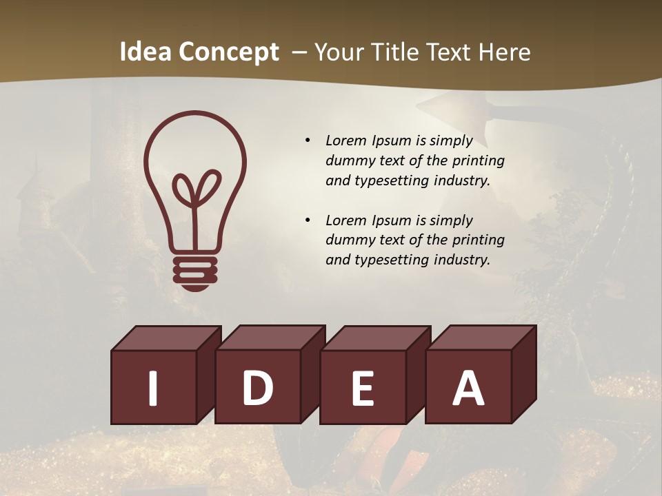 Ska Skarb Kufer PowerPoint Template