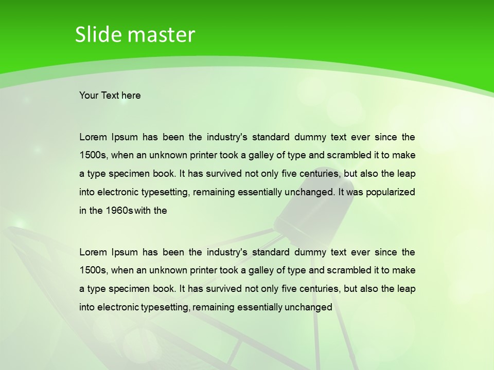 Astronomy Bubble Bright PowerPoint Template