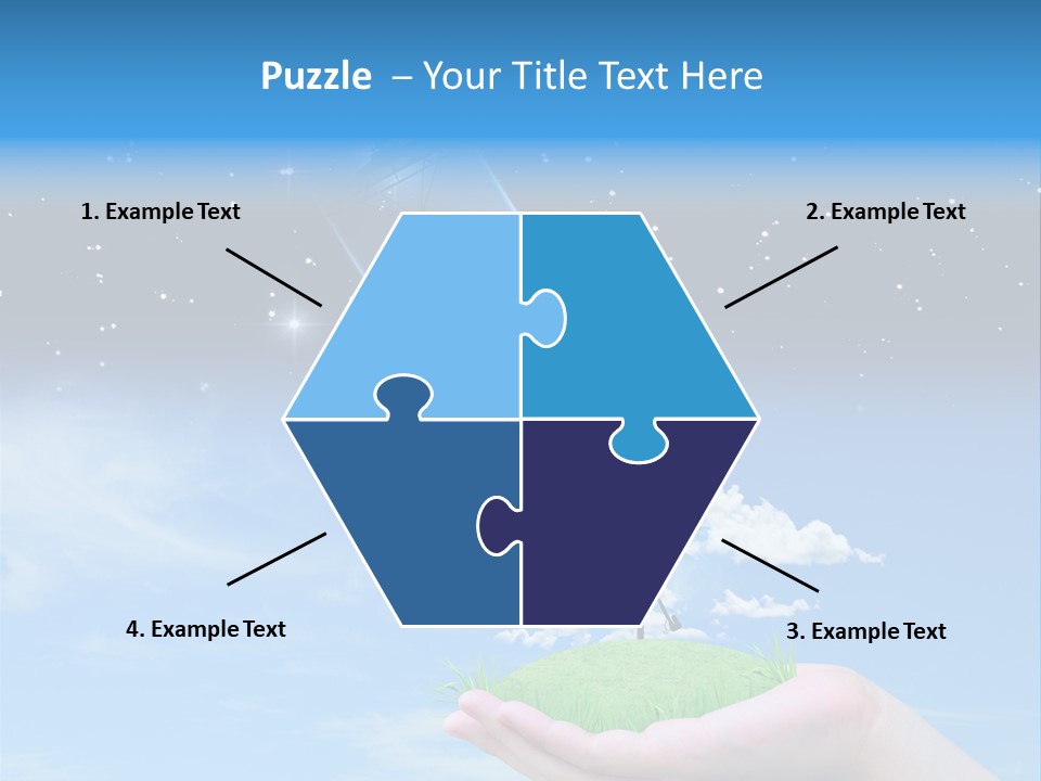 Grass Shining Internet PowerPoint Template