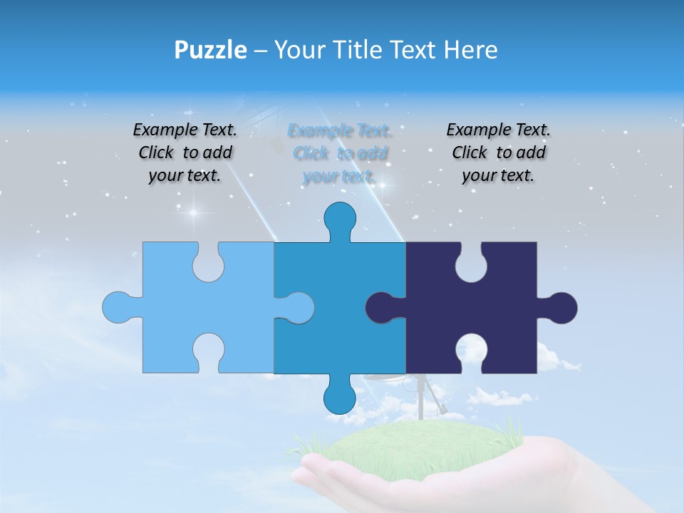 Grass Shining Internet PowerPoint Template