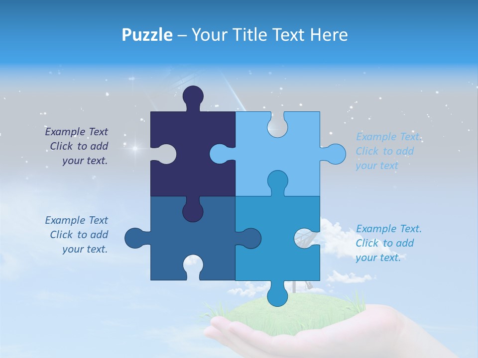 Grass Shining Internet PowerPoint Template