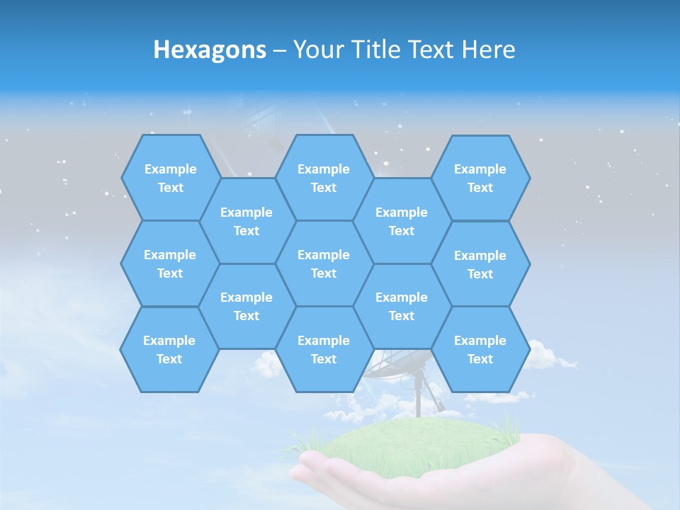 Grass Shining Internet PowerPoint Template