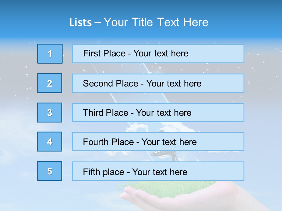 Grass Shining Internet PowerPoint Template