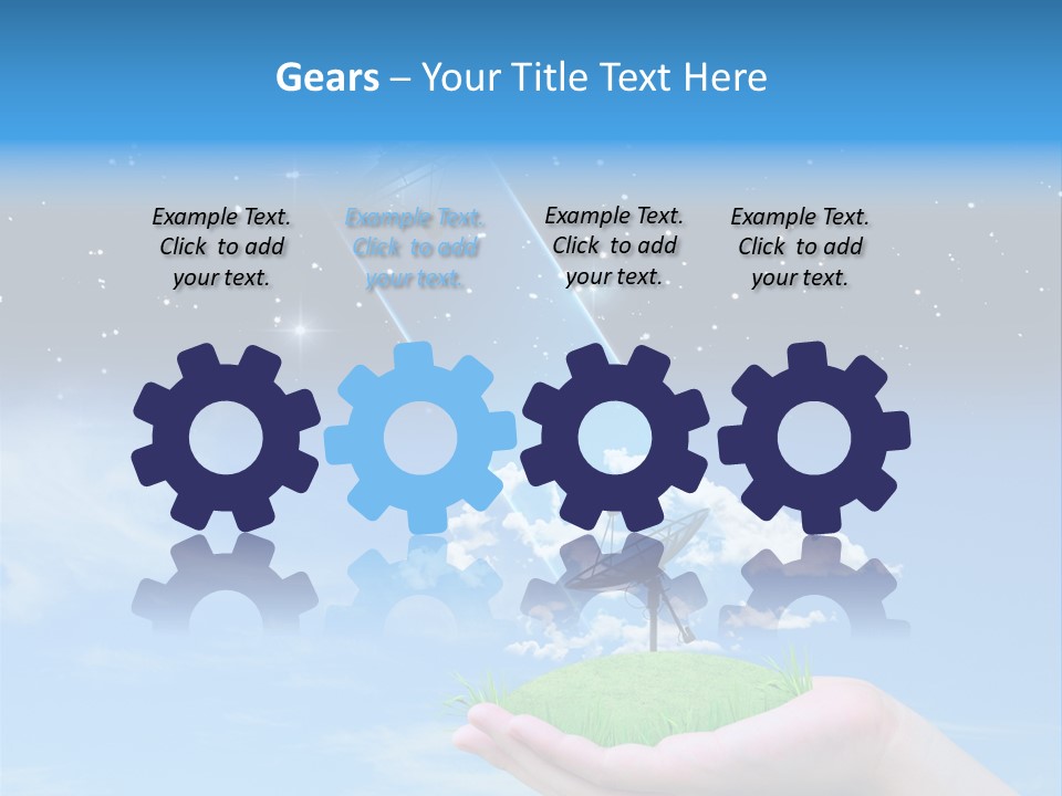 Grass Shining Internet PowerPoint Template