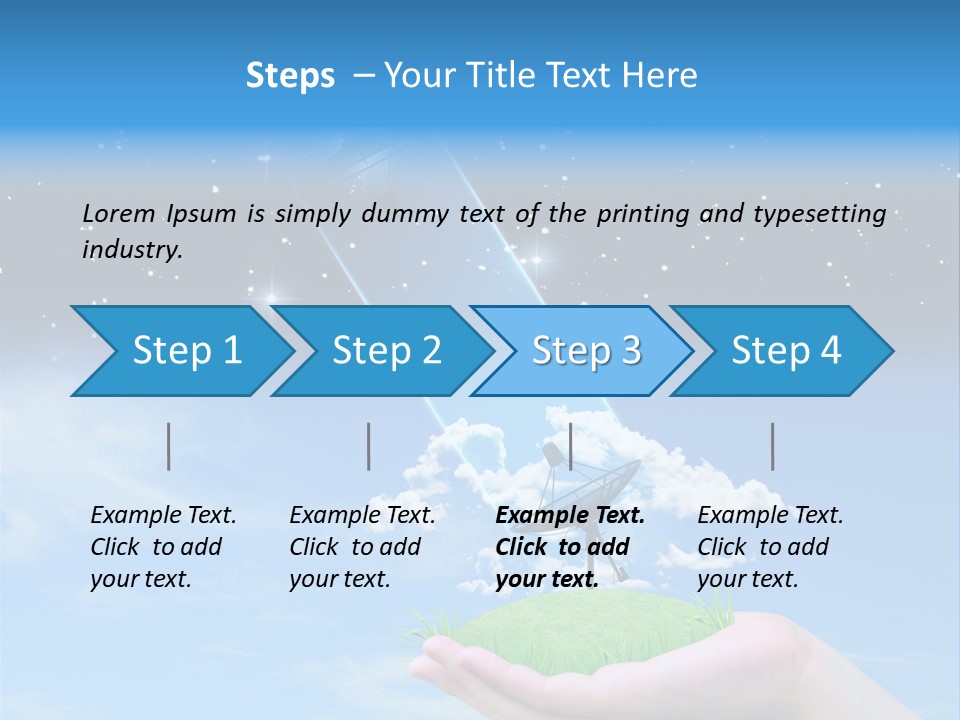 Grass Shining Internet PowerPoint Template