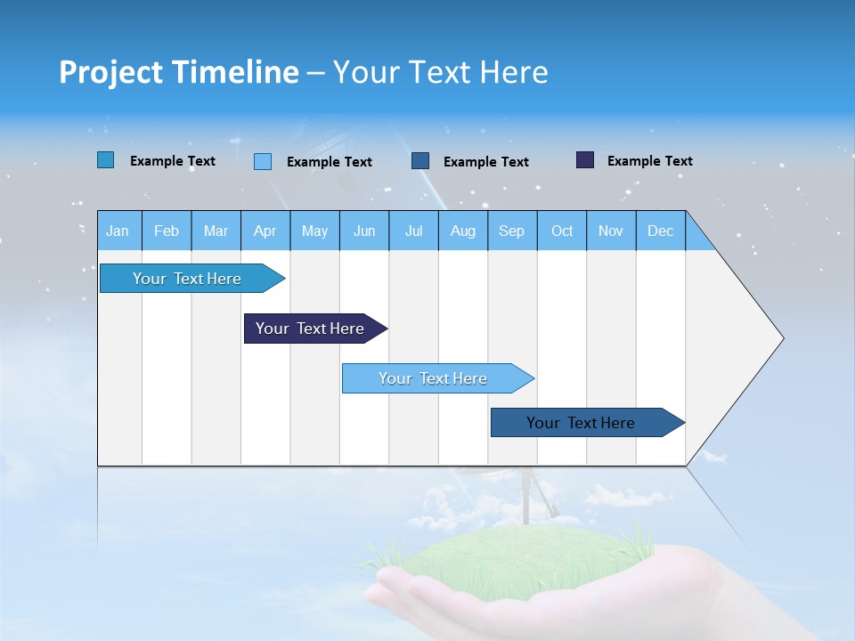 Grass Shining Internet PowerPoint Template