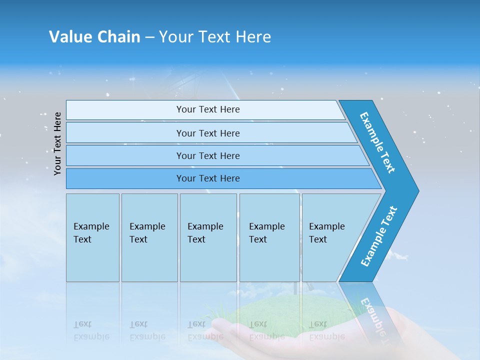Grass Shining Internet PowerPoint Template