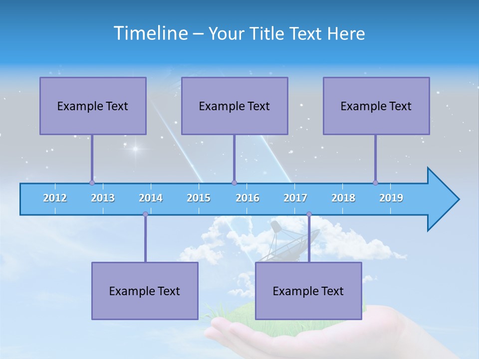 Grass Shining Internet PowerPoint Template