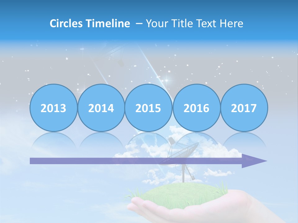 Grass Shining Internet PowerPoint Template