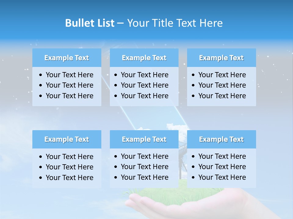 Grass Shining Internet PowerPoint Template