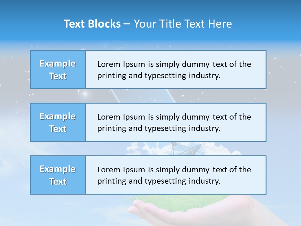 Grass Shining Internet PowerPoint Template