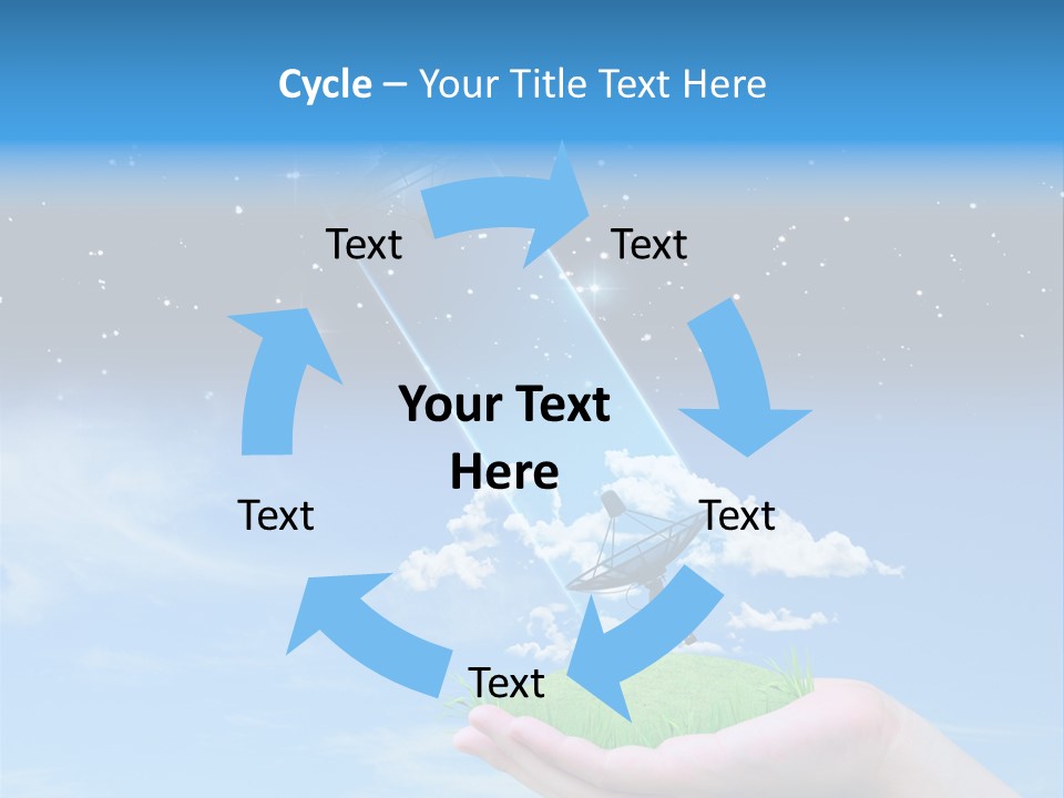 Grass Shining Internet PowerPoint Template